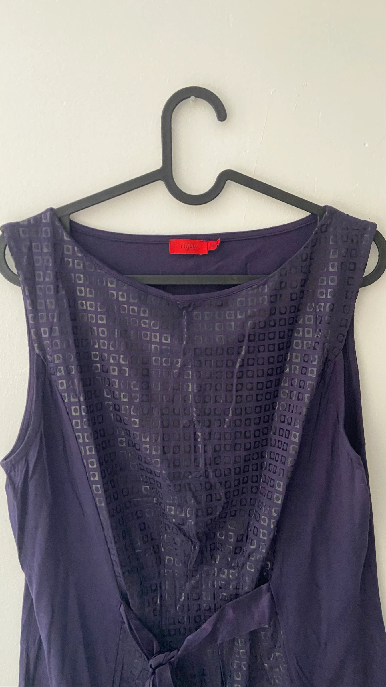 Purple top with front pattern size 42 – photo 4